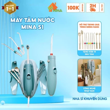 Tăm Nước. Máy Tăm Nước. Mina S1. Không Dùng Điện. Công Nghệ Nhật Bản. Bảo Hành Đổi Mới 36 Tháng
