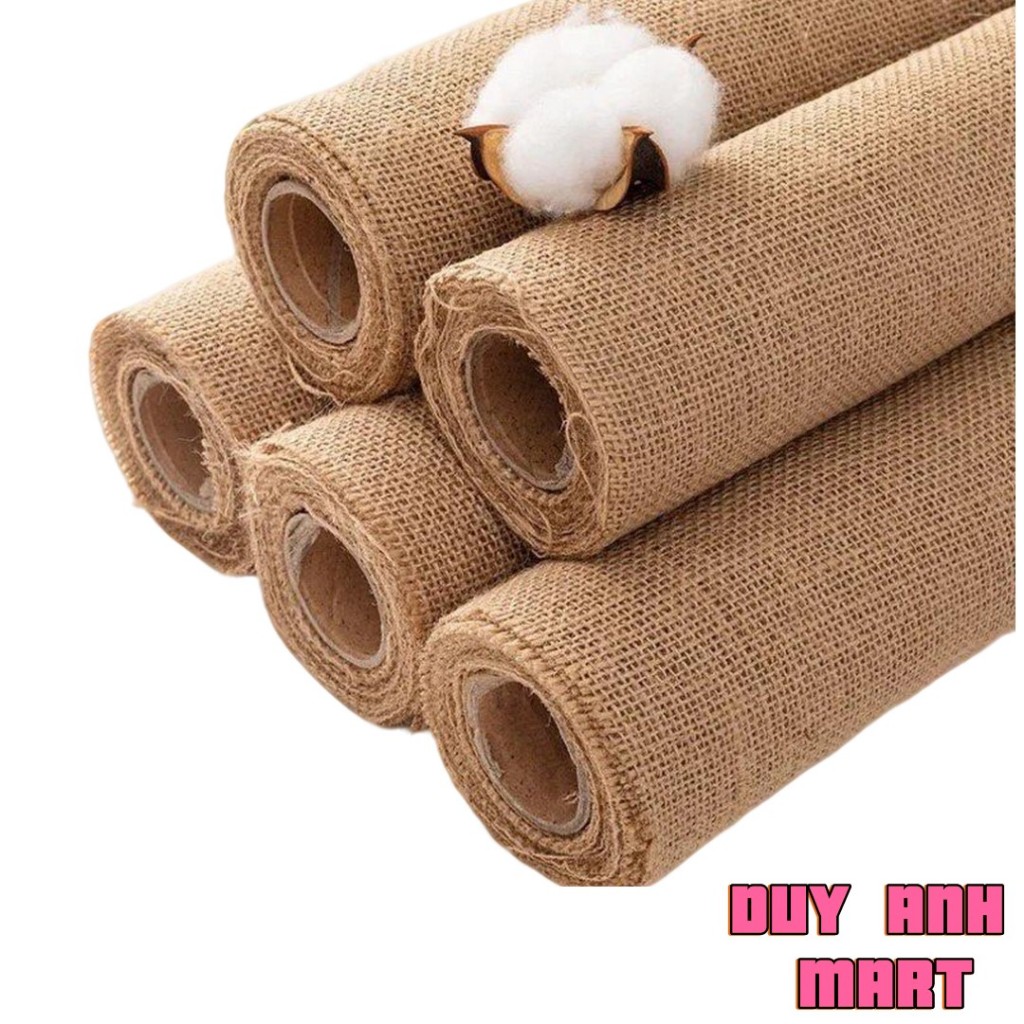 Vải bố đay thưa, khổ 60cm~1m2, vải đay, vải bố, làm phông nền chụp ảnh ...