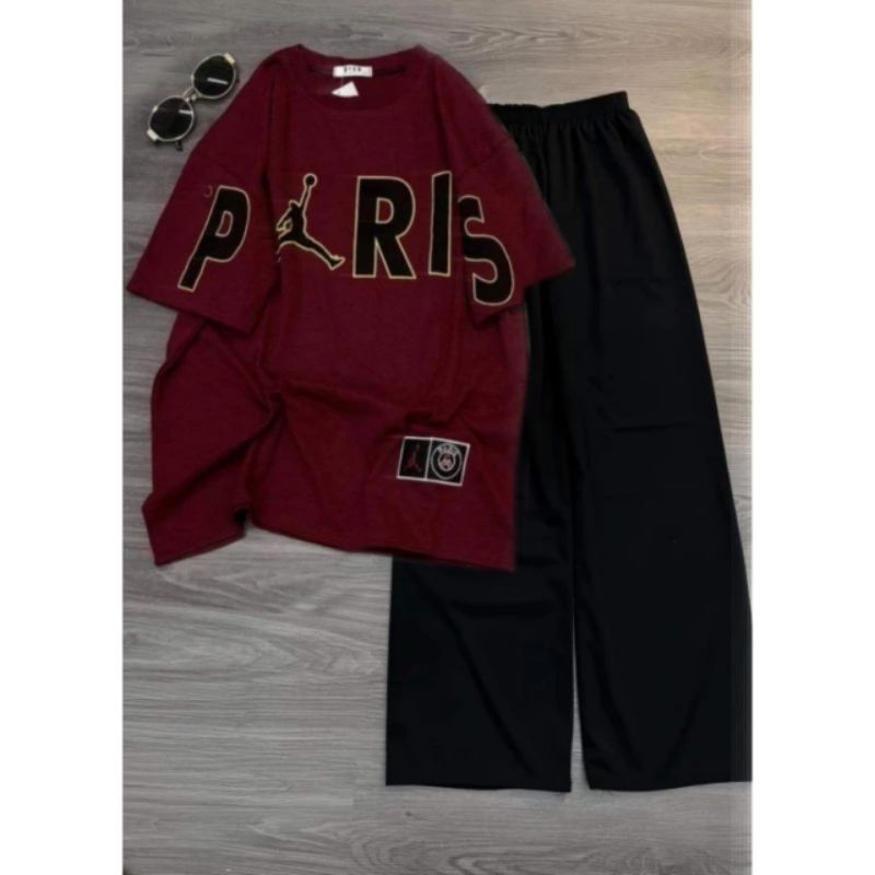 Tổng Hợp Các Set Quần Ống Rộng Đen Hack Dáng + Mix Áo Phông Form Rộng Tay Lỡ Unisex