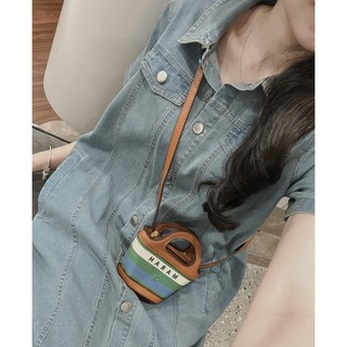 Đầm Nữ Denim Dáng Suông Dài Tay Ngắn Có Cúc Phong Cách Đơn Giản Năng Động