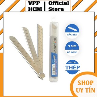 [Combo 2] Hôp lưỡi dao rọc giấy nhỏ 9mm Flexoffice Thiên Long FO-BL01