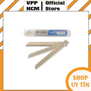 [Combo 2] Hôp lưỡi dao rọc giấy nhỏ 9mm Flexoffice Thiên Long FO-BL01