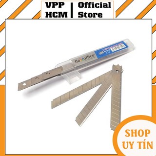 [Combo 2] Hôp lưỡi dao rọc giấy nhỏ 9mm Flexoffice Thiên Long FO-BL01