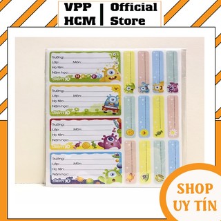 Combo 5 Xấp 60 Nhãn Vở Học Sinh Thiên Long Điểm 10 TP-NBL005 – Nhãn Dán Decal Dai Mịn Không Nhòe Mực
