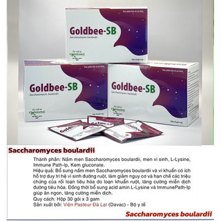 ✅[Chính hãng] Hỗ trợ tiêu chảy, táo bón hiệu quả Goldbee SB, cân bằng vi sinh đường ruột date 2027