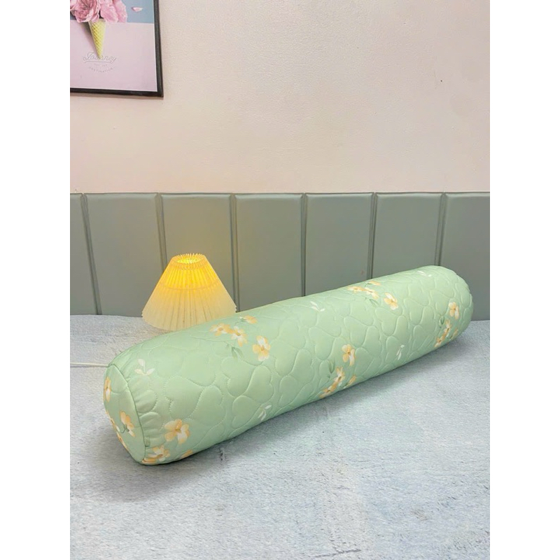 Vỏ Gối Ôm Trần Cao Su Non 35x100cm (Vỏ Latex 3D Trần Cao Su Non, Ruột Bông Trắng)