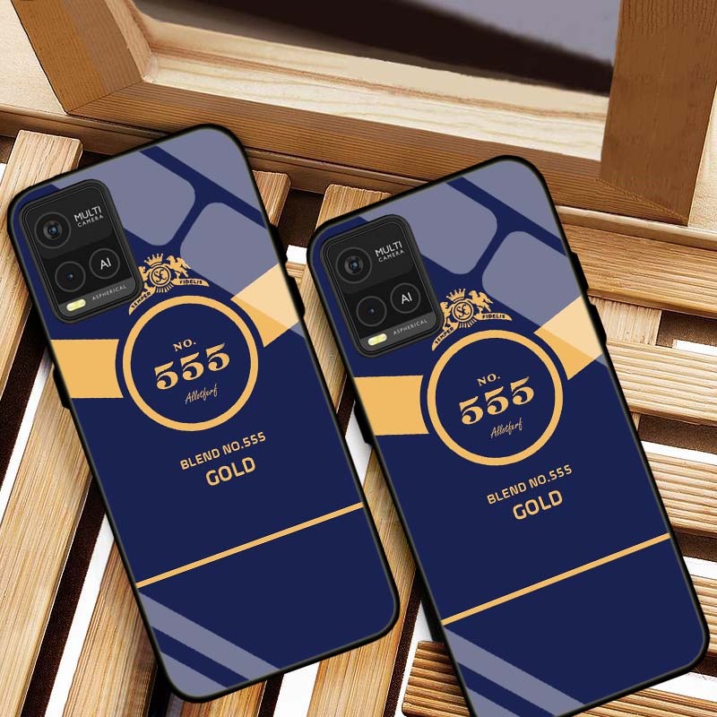 ỐP LƯNG VIVO Y21, Y21S, Y33S HÌNH 555 LƯNG NG KÍNH CƯỜNG LỰC CAO CẤP