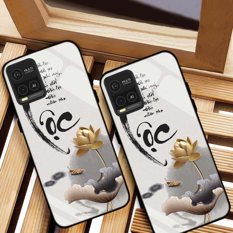 ỐP LƯNG VIVO Y21, Y21S, Y33S HÌNH 555 LƯNG NG KÍNH CƯỜNG LỰC CAO CẤP