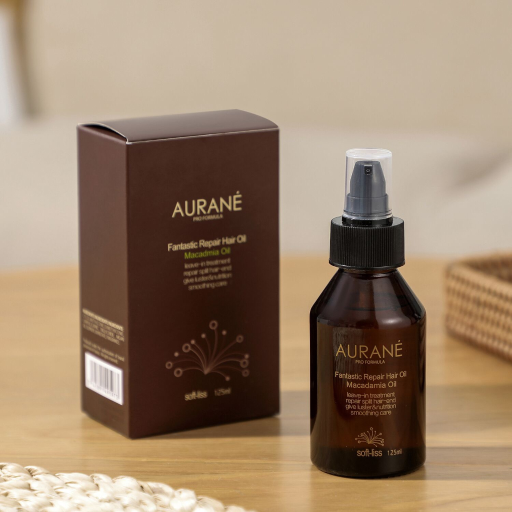Tinh dầu bóng tóc Olive Aurane Re-Lighting Silk Oil 100ml VÀ Macadamia Oil Aurane 125ml VÀ Argan Oil A