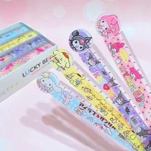 1 Cái Thước Kẻ 15cm Dễ Thương Nhân Vật Hoạt Hình Hottrend Korumi / Sanrio / Cinnamol / Pompom - Đồ Dùng Học Tập Cho Bé