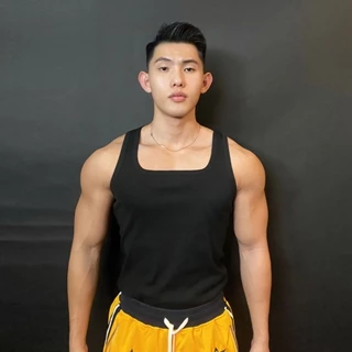 Ba lỗ cổ vuông tăm lạnh, thun gân form ôm cực đẹp