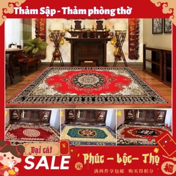 Thảm Trải Sập, Thảm Trải Phòng Thờ Phong Thuỷ, Thảm Trải Sàn Bali 5DThảm trải Sập - Thảm Trải Chiếu Ngựa Thảm Trải Sàn