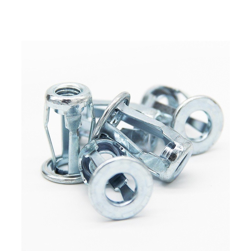10 cái M4,M5,M6,M8 Đai ốc cánh hoa thép mạ M4-M8