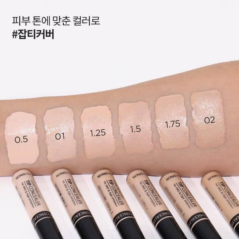 Kem che khuyết điểm The Saem Cover Perfection Tip Concealer Spf28 PA++ (6.5g)