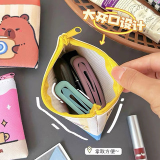 T&T Ví khoá kéo CAPYBARA đựng phụ kiện nhỏ nhỏ xinh xinh