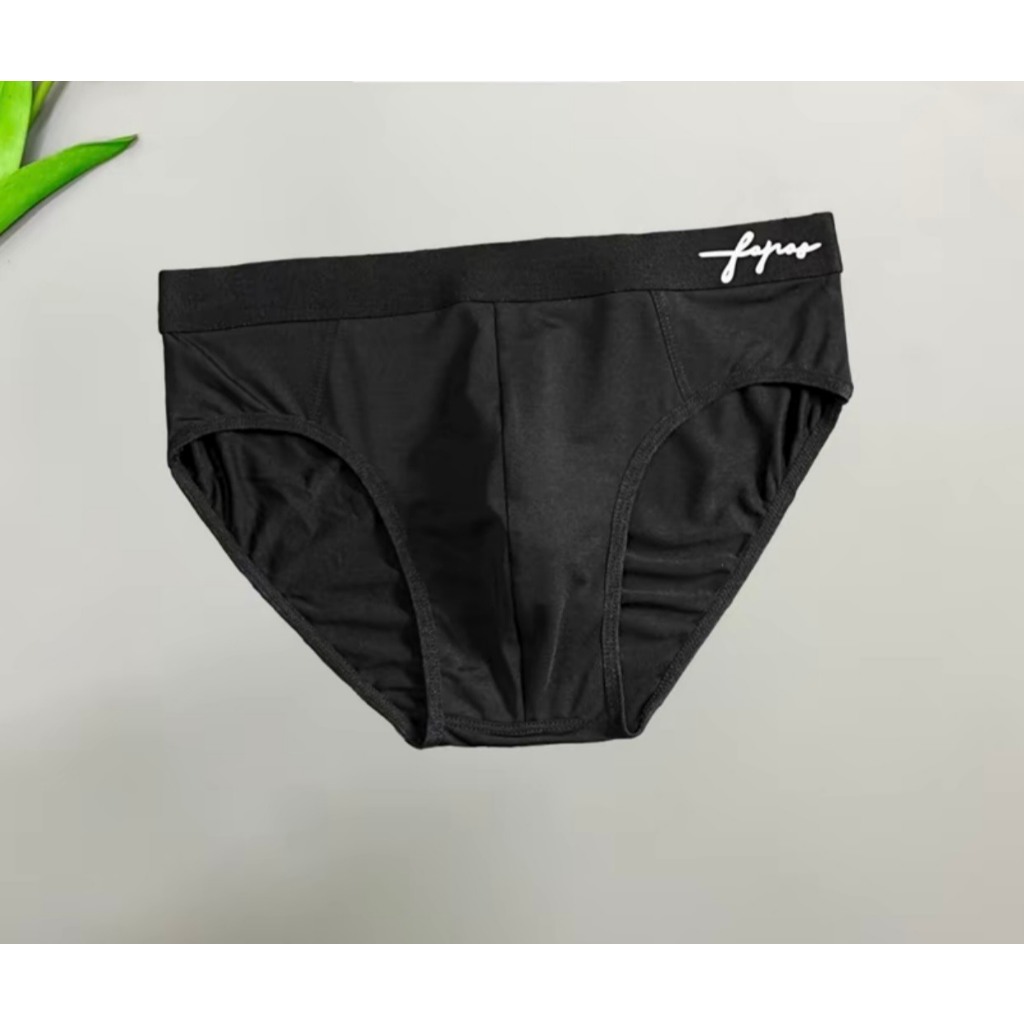 Combo quần sịp tam giác cạp đen, quần lót nam cao cấp chất thun lạnh kháng khuẩn co giãn 4 chiều