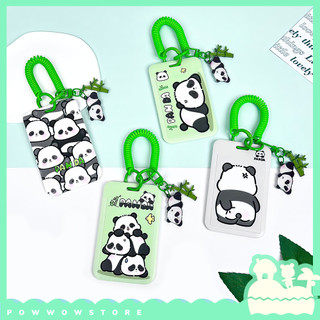 [Sẵn VN] Bao Đựng Thẻ Nhân Viên Dọc Nhựa ABS Phong Cách Nhân Vật Hoạt Hình Panda Bamboo Gấu Trúc
