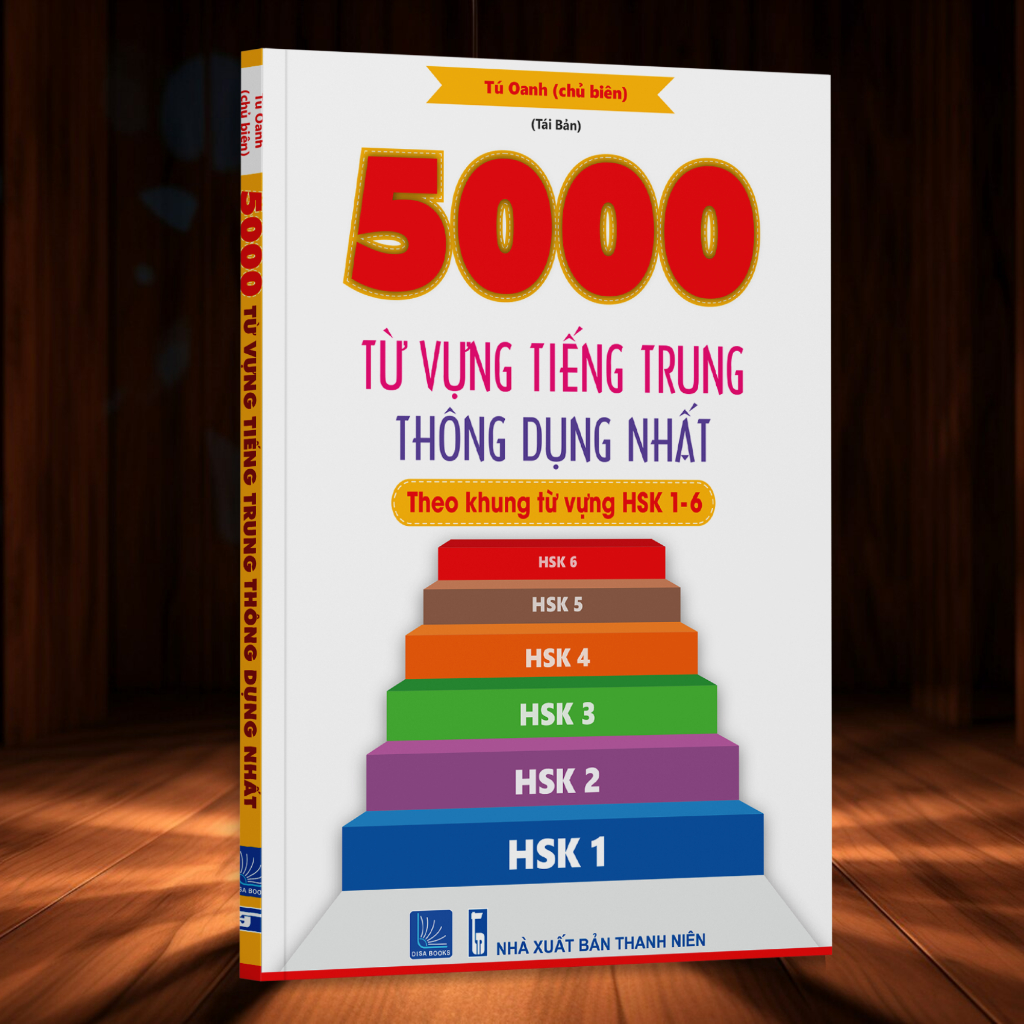 Ảnh Sách - 5000 từ vựng tiếng Trung thông dụng nhất từ hsk 1-6 (kèm file nghe) 1