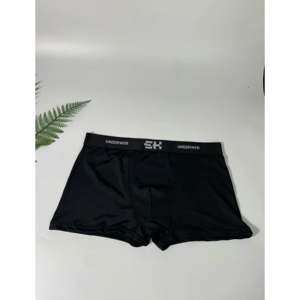 Combo 3-4-5-10 quần sịp đùi nam full đen mix mã chất liệu thun lạnh co giãn 4 chiều Menswear Quần Boxer