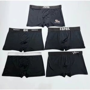 Combo 3-4-5-10 quần sịp đùi nam full đen mix mã chất liệu thun lạnh co giãn 4 chiều Menswear Quần Boxer