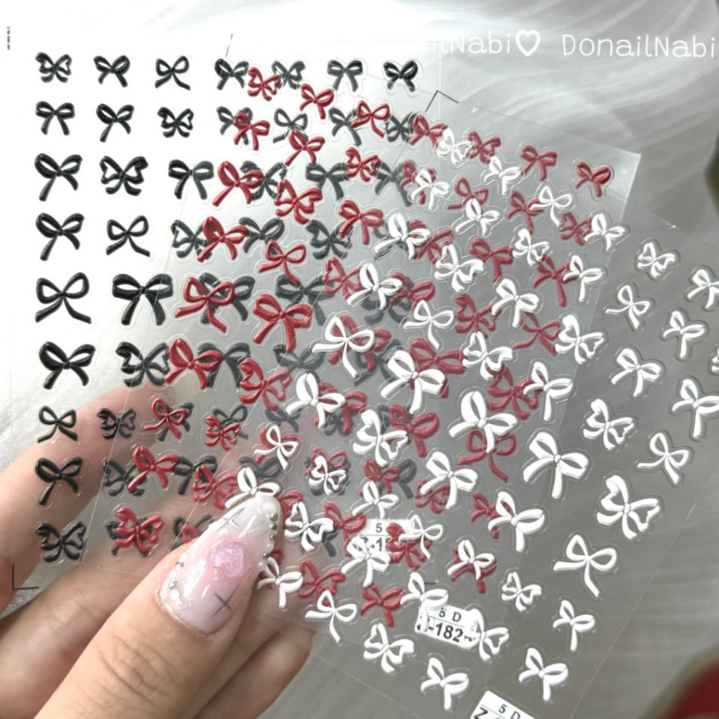 Sticker nơ dán móng phong cách tiểu thư nhẹ nhàng | Shopee Việt Nam