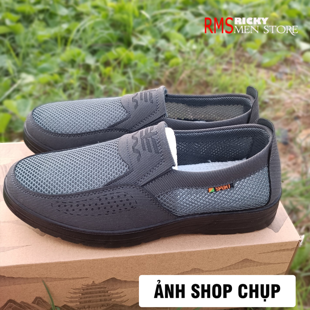 Giày lười đi mưa nam , thoáng khí mùa hè - Vải lưới chịu nước nhanh khô , chất liệu siêu nhẹ