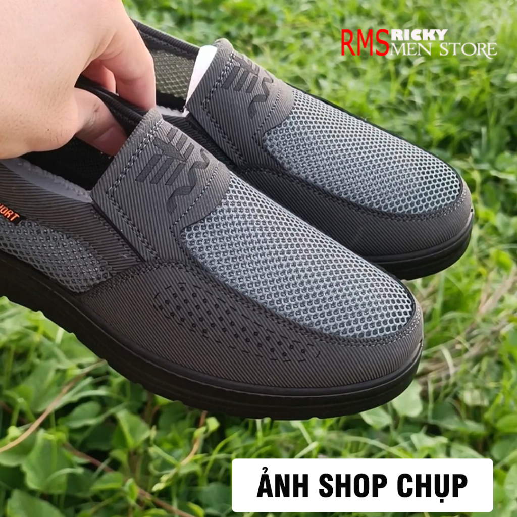 Giày lười đi mưa nam , thoáng khí mùa hè - Vải lưới chịu nước nhanh khô , chất liệu siêu nhẹ