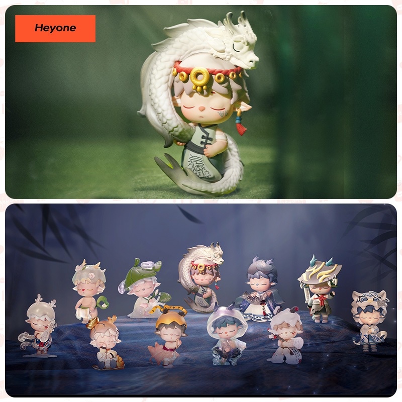 Heyone MIMI 无事小神仙 新国风 LEISURELY IMMORTAL Blindbox MIMI Leisurely Immortal Heyone ( Chính Hãng )