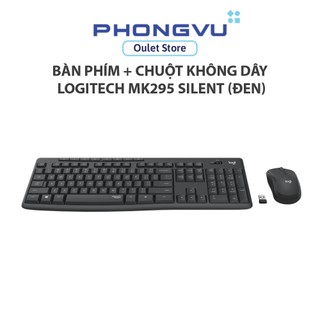 Bàn phím + Chuột không dây Logitech MK295 Silent (Đen) - Bảo hành 12 tháng