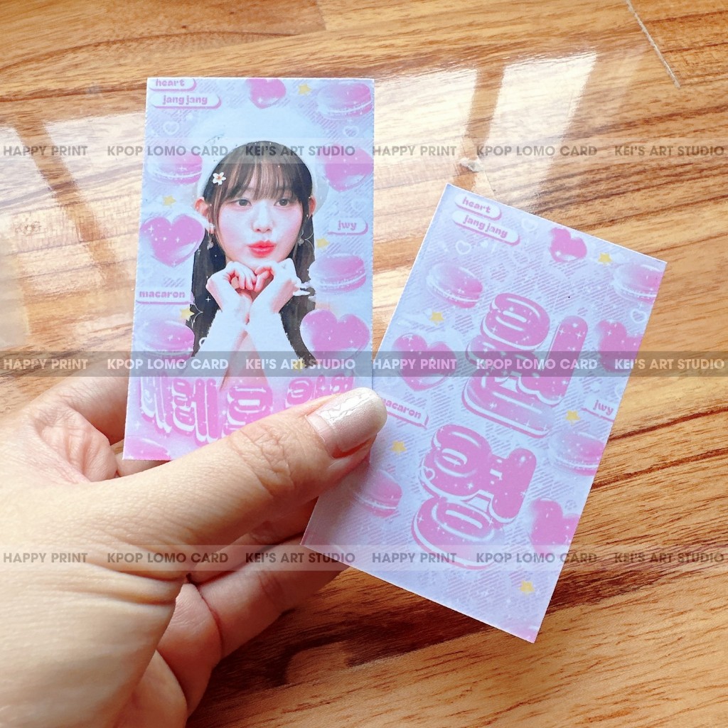 Hộp 50 cái card thiết kế Wonyoung IVE - đọc mô tả (box card des mix 50 mẫu không trùng) mặc định có df sản xuất