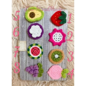 Charm mni - lát hoa quả - trang trí bờm tóc - trang trí handmade Diy