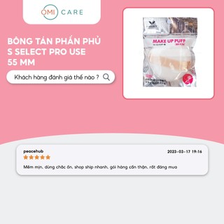 Bông Tán Phấn Phủ Pro Use 55 mm S Select Nhật Bản (2 Chiếc/Gói)