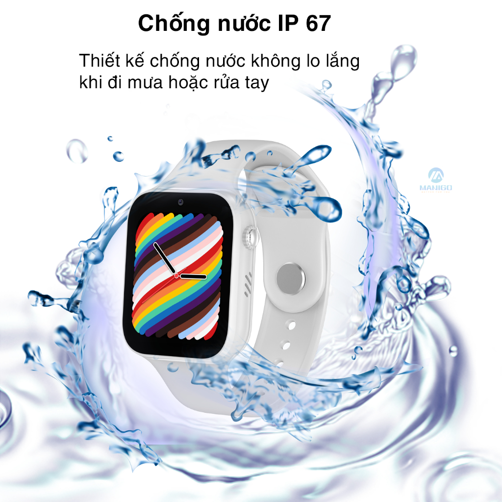 Ảnh Đồng hồ thông minh Geyan X718S Lắp sim 4G nghe gọi Định vị Chống nước PX7 BH 1 đổi 1 trong 1 năm 3