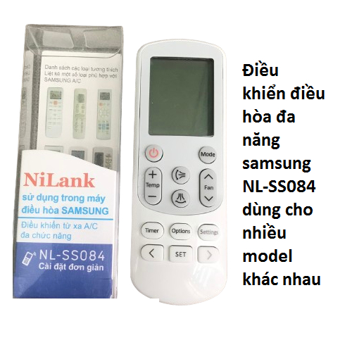 Điều khiển điều hòa samsung đa năng NL-SS084 kèm hộp dùng cho nhiều mẫu khiển khác nhau