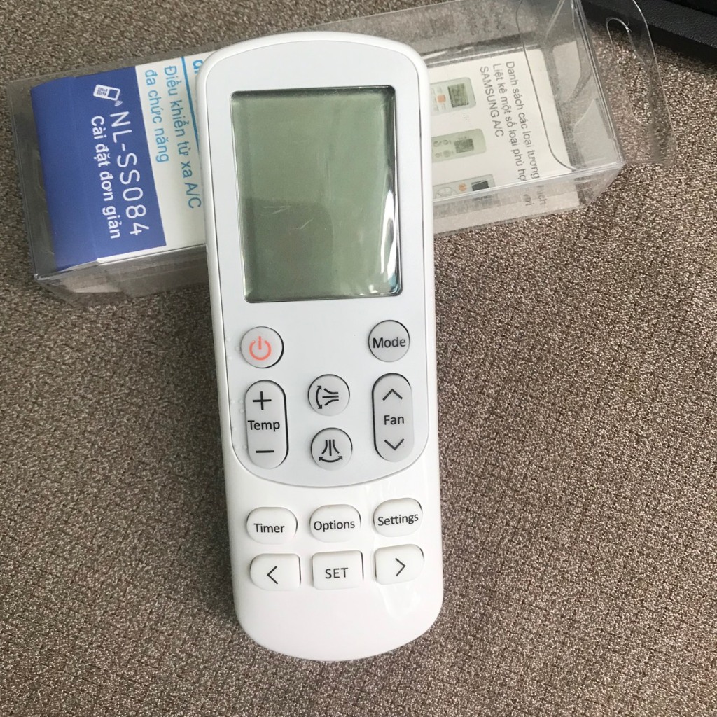 Điều khiển điều hòa samsung đa năng NL-SS084 kèm hộp dùng cho nhiều mẫu khiển khác nhau