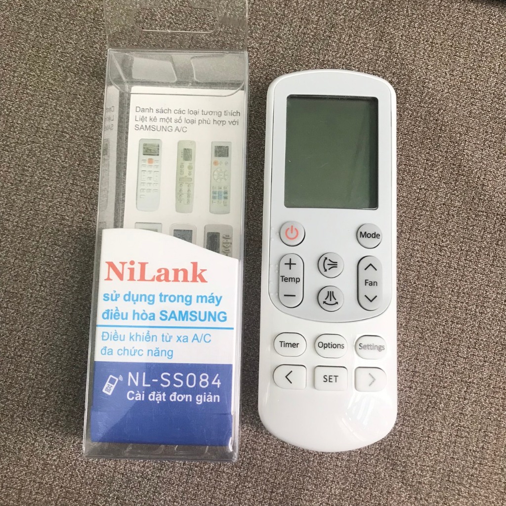 Điều khiển điều hòa samsung đa năng NL-SS084 kèm hộp dùng cho nhiều mẫu khiển khác nhau