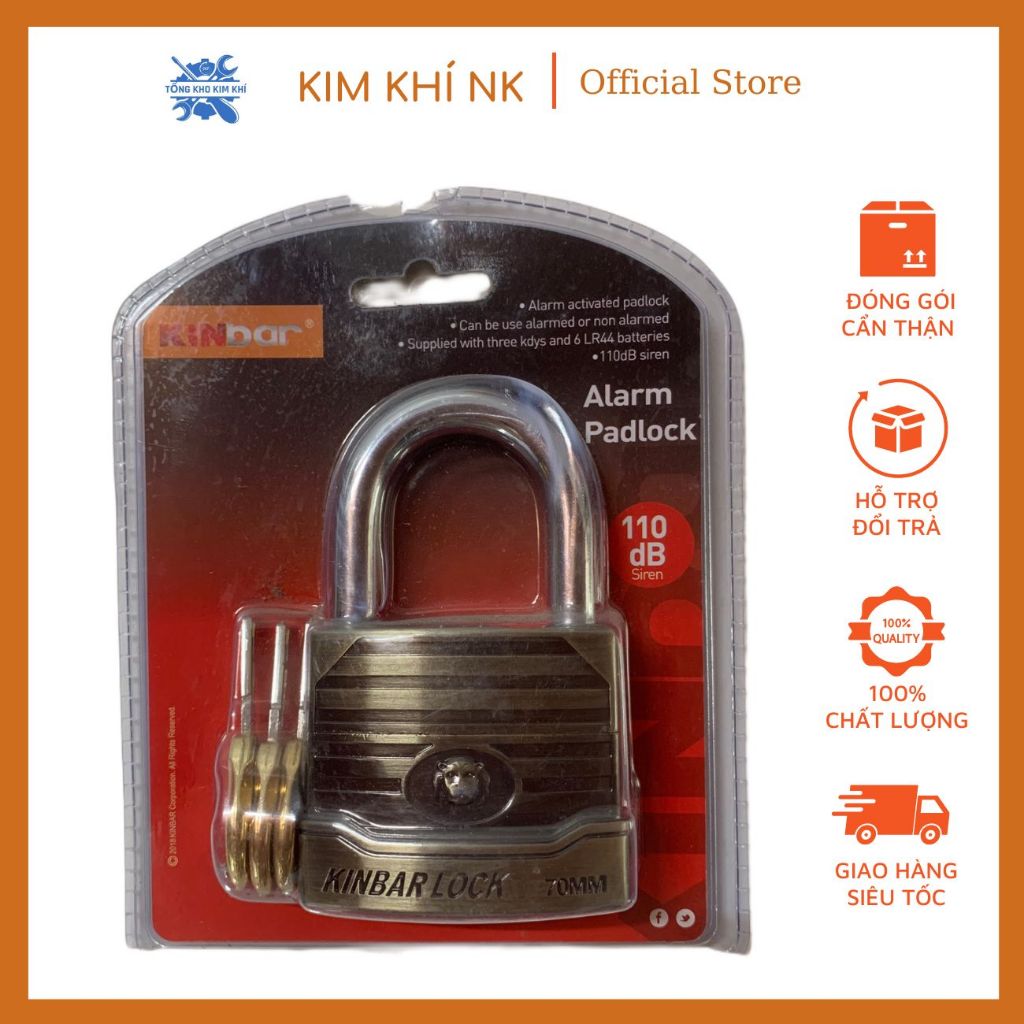 Ổ khóa báo động, khóa chống trộm KinBar Cao cấp KS05 | Shopee Việt Nam