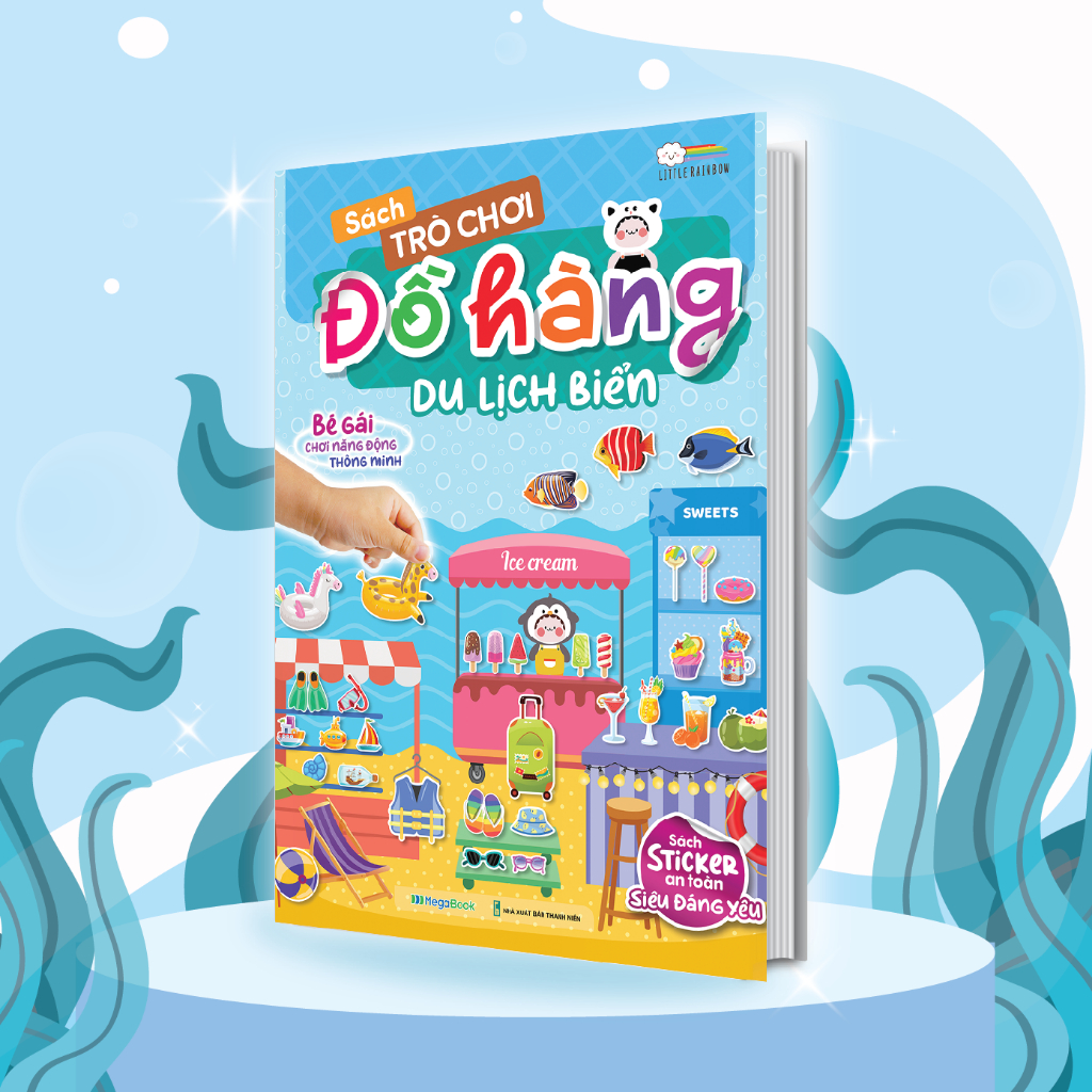 Ảnh Combo 5 cuốn Sách Trò chơi Đồ hàng cho bé gái (Hơn 1000 Stickers) - Sách tương tác cho bé 2