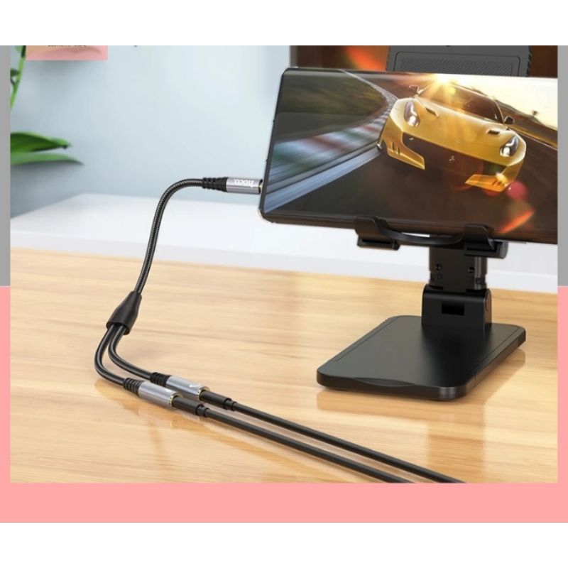 Jack chuyển đổi tín hiệu âm thanh AUX 3.5mm 1 ra 2 Hoco UPA21