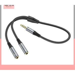 Jack chuyển đổi tín hiệu âm thanh AUX 3.5mm 1 ra 2 Hoco UPA21