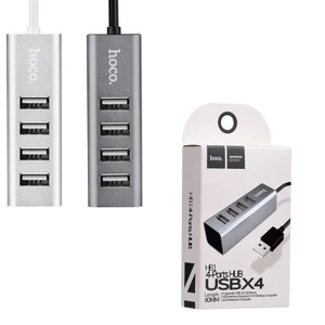 Cáp Chuyển Đổi Hoco HB1 4 Cổng USB 2.0 Kết Nối Thiết Bị Ngoại Vi: Bàn Phím, Chuột, USB, Ổ Cứng Di Động.