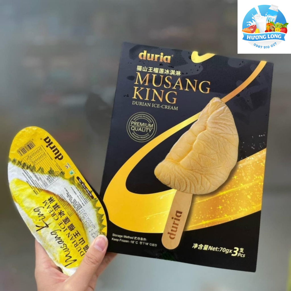 [HỎA TỐC HCM] Kem Múi Sầu Riêng Musang King Nhập Khẩu Malaysia - Hộp 3 ...