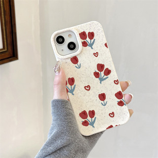 Ốp lưng iphone mềm lúa mạch Hoa trái tim đỏ 6/6splus/7/8/plus/x/xs/11/12/13/14/15/16/pro/max/plus/promax - lm2016