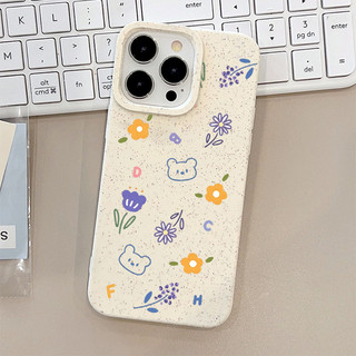Ốp lưng iphone mềm lúa mạch Gấu hoa nhí 6/6splus/7/8/plus/x/xs/11/12/13/14/15/16/pro/max/plus/promax - lm2014