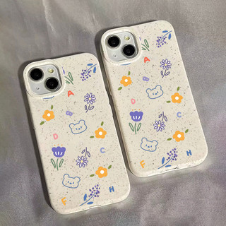 Ốp lưng iphone mềm lúa mạch Gấu hoa nhí 6/6splus/7/8/plus/x/xs/11/12/13/14/15/16/pro/max/plus/promax - lm2014