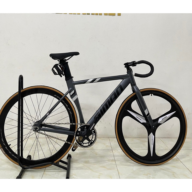 Xe đạp Fixed gear 3 đao nhôm khung dẹt bản lớn | Shopee Việt Nam