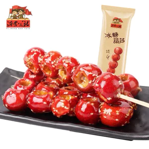 3 cay kẹo hồ lô ngào đường hàng sẵn giá hạt dẻ 1 cây 25gr