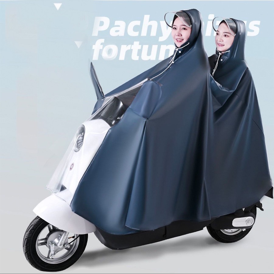 Áo mưa đi xe máy che phủ toàn thân vành đôi chắn nước, dễ dàng sử dụng điện thoại