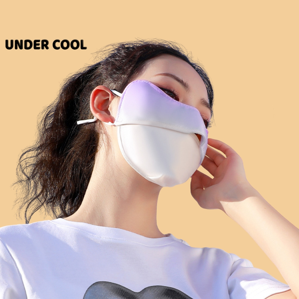 Khẩu Trang Chống Tia UV UNDERCOOL 5D UPF 50+ Unisex Nhiều Màu chống nắng Chính Hãng chất lụa băng mềm mịn mát KT03