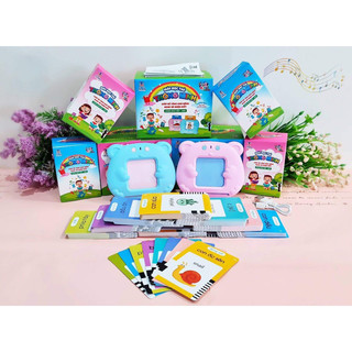 Máy đọc thẻ flashcard song ngữ Anh-Việt phát âm chuẩn cho bé 3 chế độ đọc loại cao cấp